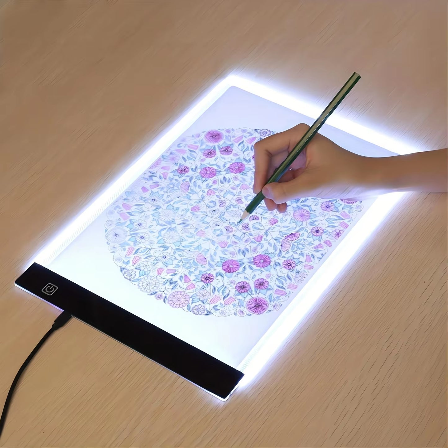 Illuminate Your Creativity with the A3/A4/A5 Dimmable LED Drawing Copy Pad - The Perfect Educational Toy for Aspiring Young Artists!