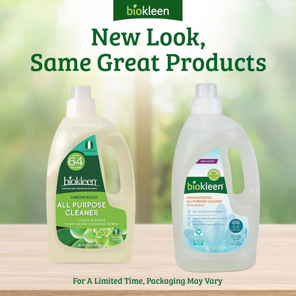 Natural All Purpose Cleaner - Makes 64 Gallons - Super Concentrated, Eco-Friendly, Plant-Based, No Artificial Fragrance, Colors or Preservatives, 64 Ounces