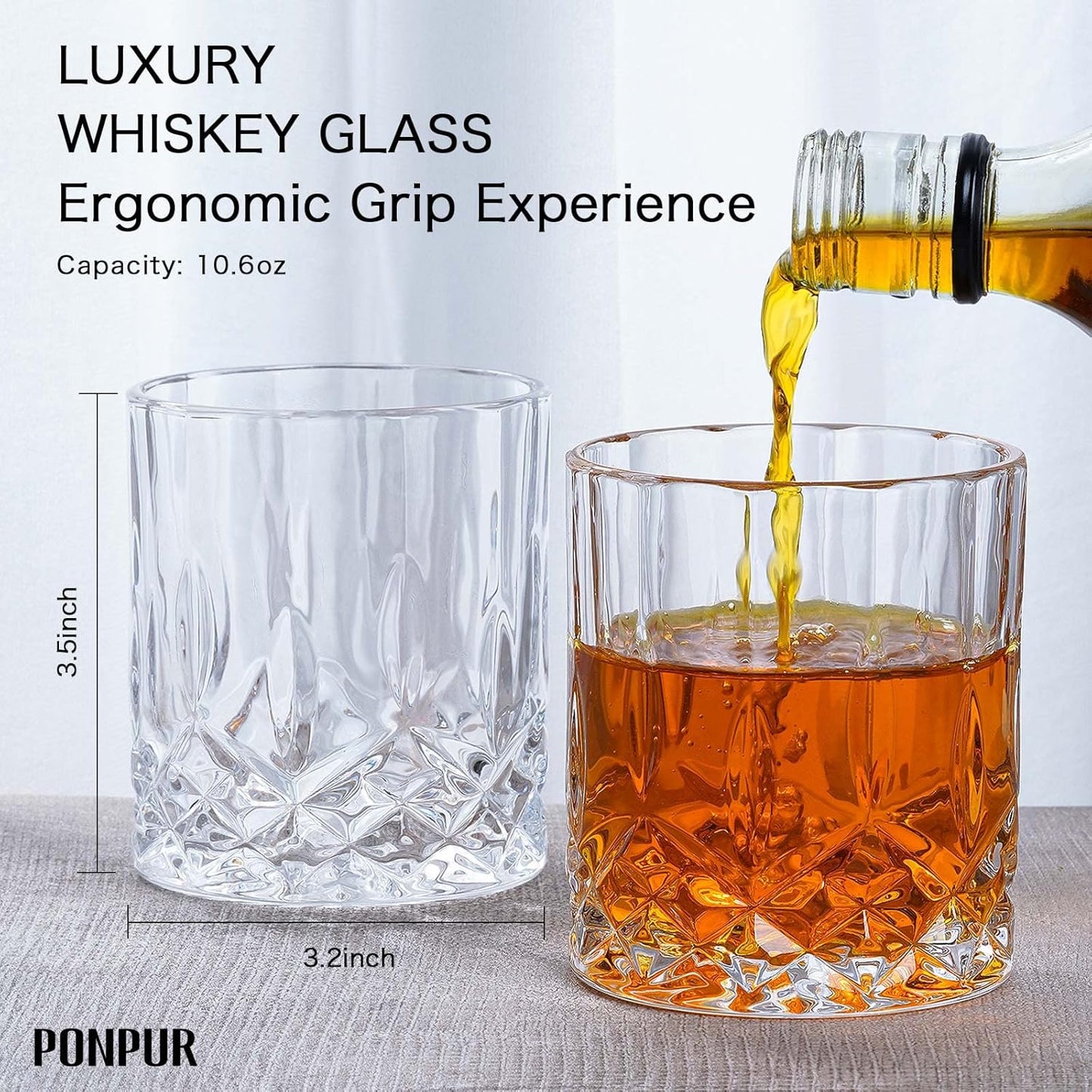 Gifts for Men Dad Stocking Stuffers, Whiskey Decanter Set with 2 Glasses, Unique Cool Dad Birthday Gift from Daughter Son, Best Christmas Retirement Present for Man Father