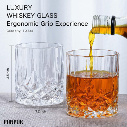Gifts for Men Dad Stocking Stuffers, Whiskey Decanter Set with 2 Glasses, Unique Cool Dad Birthday Gift from Daughter Son, Best Christmas Retirement Present for Man Father