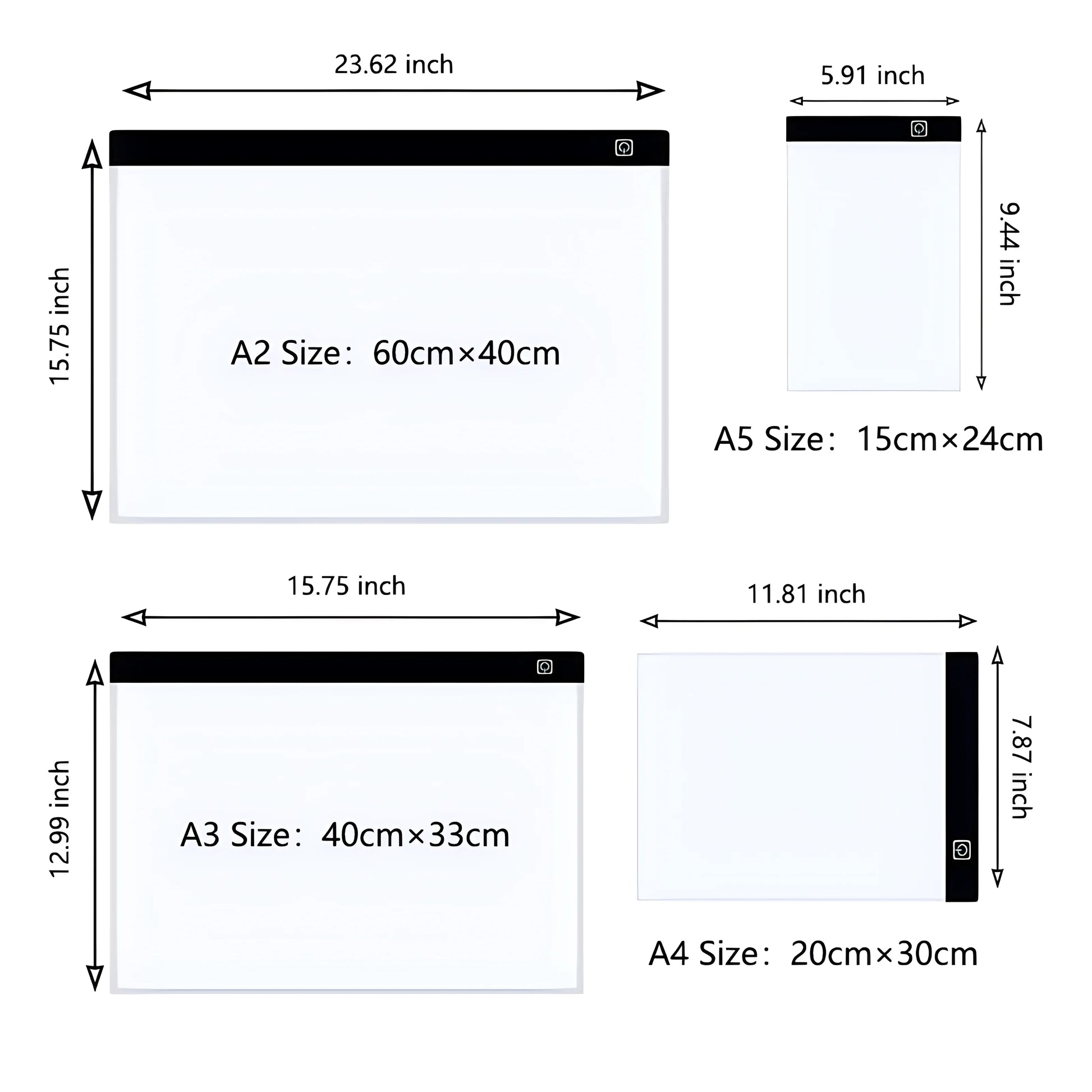 Illuminate Your Creativity with the A3/A4/A5 Dimmable LED Drawing Copy Pad - The Perfect Educational Toy for Aspiring Young Artists!