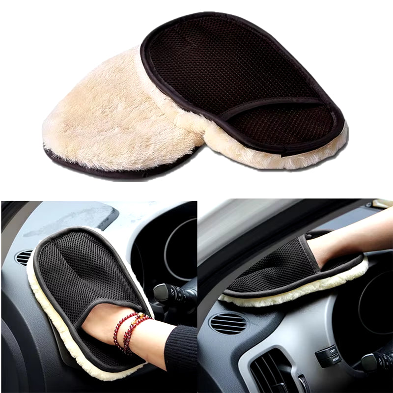 Premium Microfiber Wool Auto Washing Glove - Ultimate Car Cleaning Tool for a Scratch-Free Shine