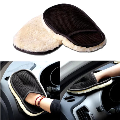 Premium Microfiber Wool Auto Washing Glove - Ultimate Car Cleaning Tool for a Scratch-Free Shine
